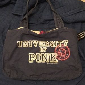 Pink reversible tote